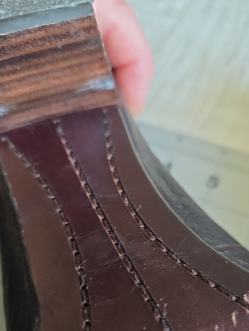 Frye Womens Leather Tassel Heeled Plateform - Brown - Picture 9 of 15